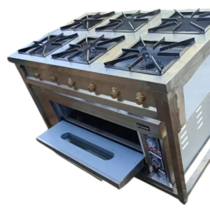 Stainless Steel 6 burner with Oven