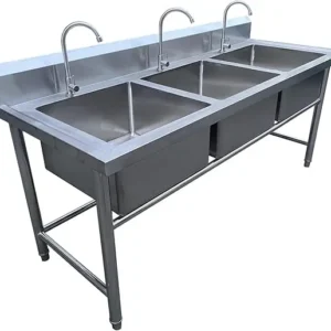Stainless Steel Three Bowl Sink