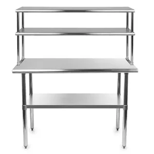 Stainless Steel Working Table overshelf