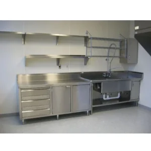 Stainless Steel wall cabinet with sink